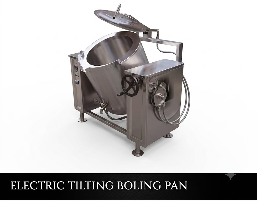 Electric Tilting Boiling Pan (80L)