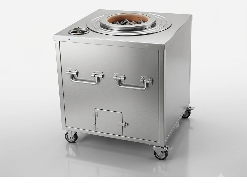 Stainless Steel Square Clay Tandoor