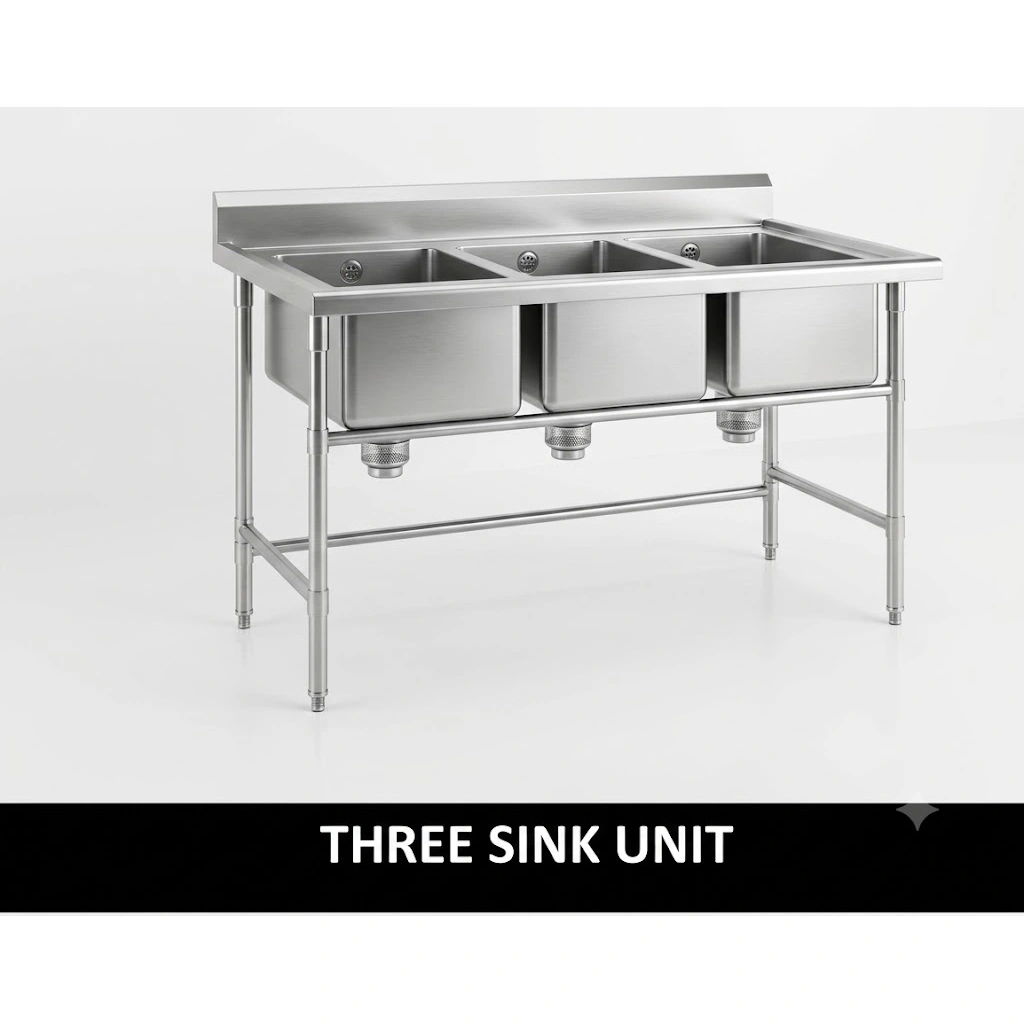 Three Sink Unit