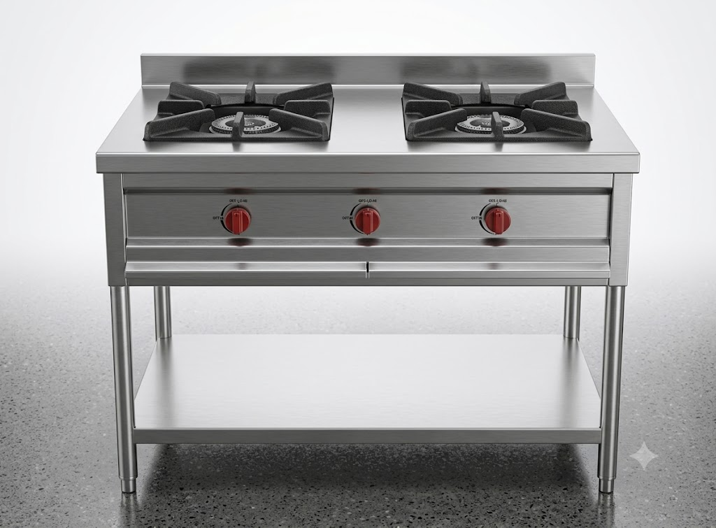 Two Burner Commercial Gas Cooking Range